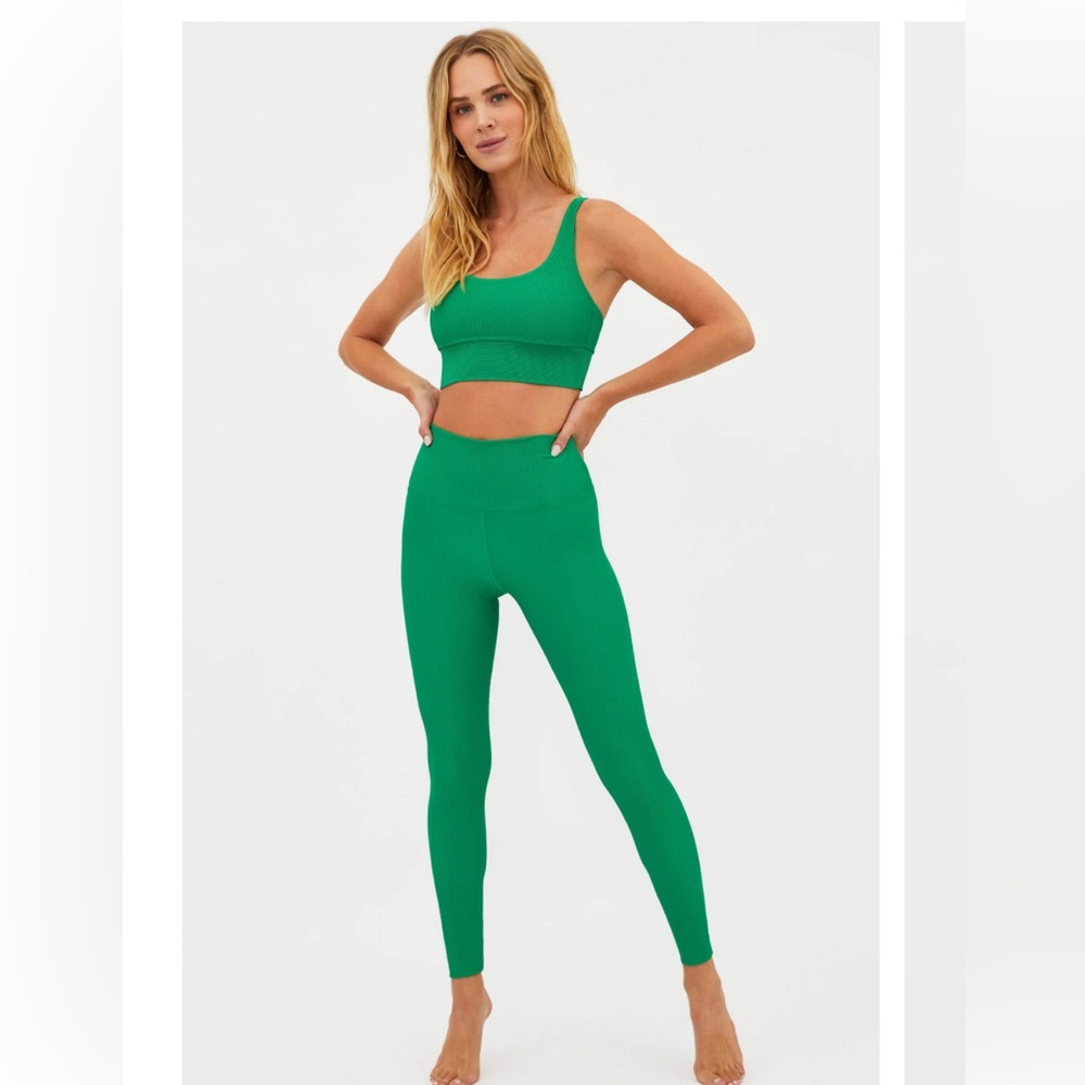 Beach Riot Ayla legging and bra in Jelly bean